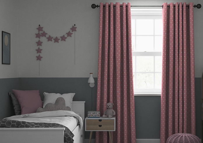 Dotty, Rose - Made to Measure Curtains - Image 3